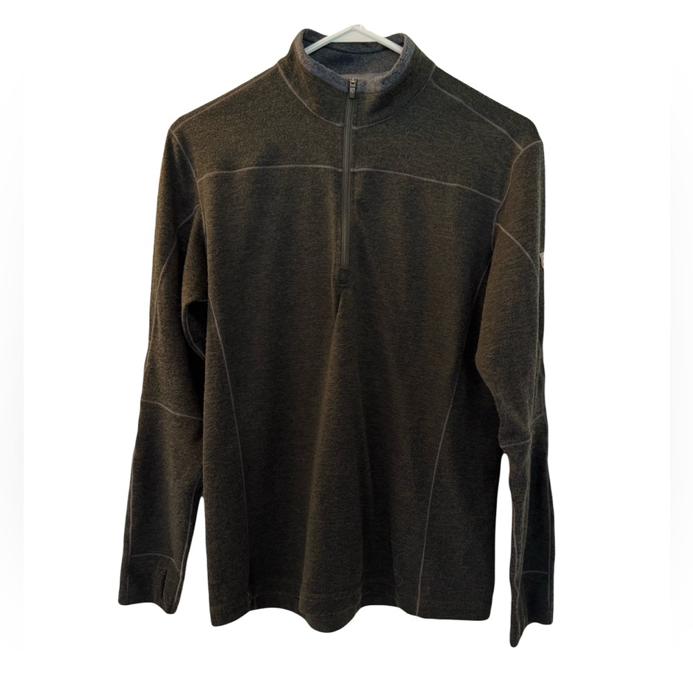 Kühl Revel 1/4 Zip Fleece Sweater, Size M, Loden Green‎
